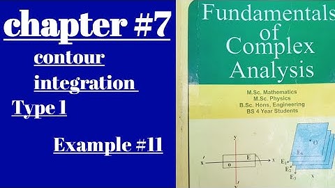 Complex Analysis// Contour  Integration// chapter #7// Type 1//Example #11