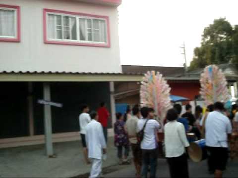 チェンマイのお寺の法事