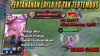 PERTAHANAN YG TAK TERTEMBUS, musuh 4x lord tetap tak tertembus - Mobile Legends