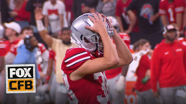 Jayden Fielding misses 27-yard FG, Ohio State trails 13-10 against Indiana in Big Ten Championship