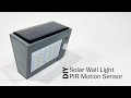 How to Make a Solar Power Wall Light with PIR Motion Sensor