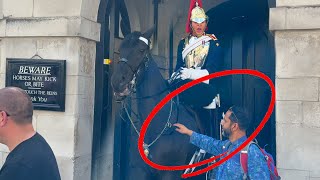 Guards Massive Shout and Horse Charges at Very Rude Man and Accomplices
