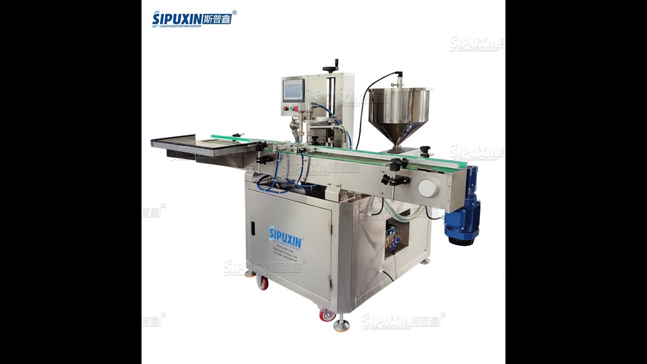 2 heads rotor pump filling machine for high viscosity grease like EP2