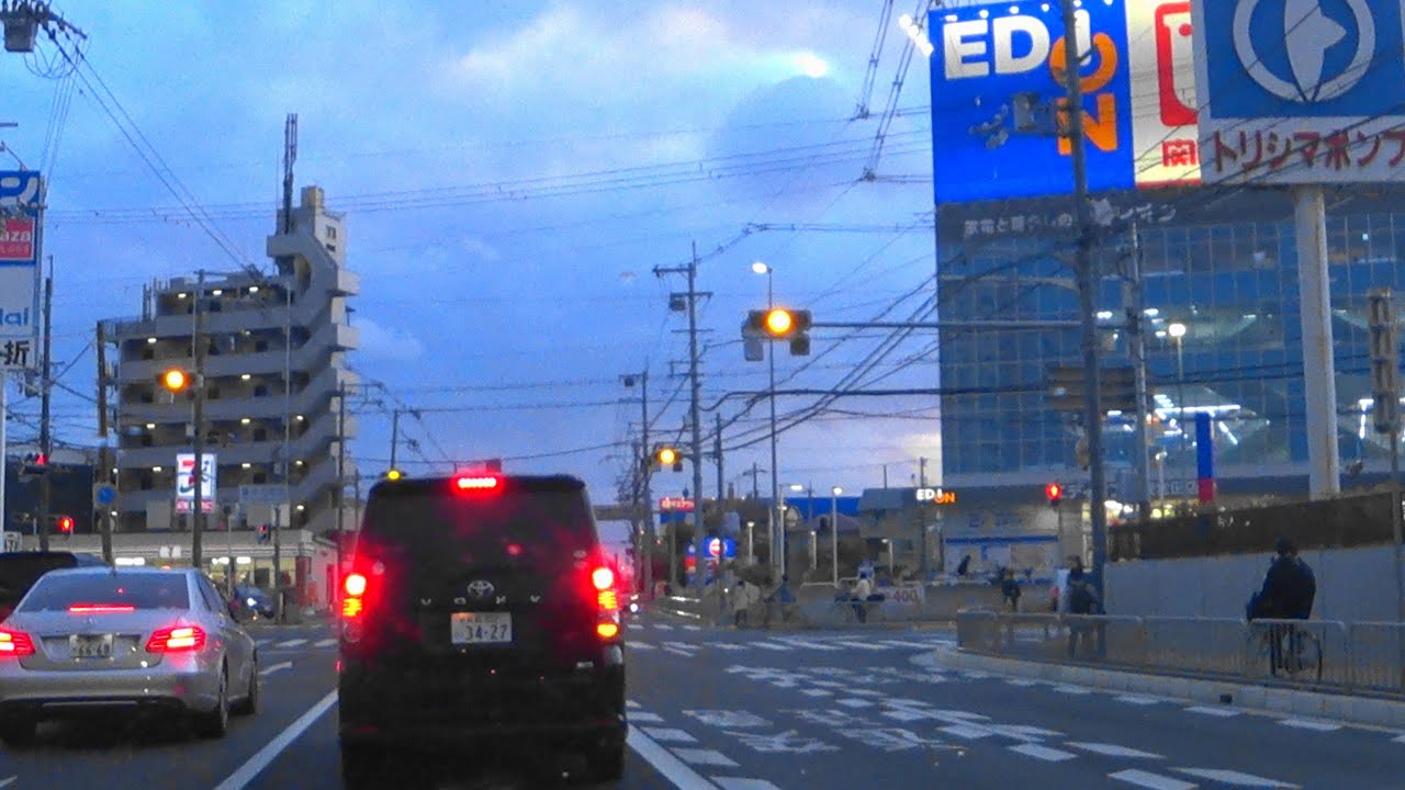 ［4K］『エディオン 高槻宮田店』の立体駐車場に入りました。I entered the multi-story parking lot at EDION Takatsuki Miyata store.