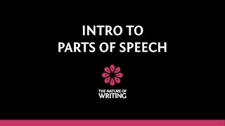 Introduction to Parts of Speech