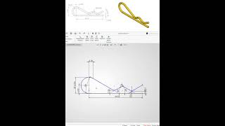 Design HairPin in Solidworks #solidworks #designengineer #cad #sketchup #shorts #shortsfeed #fyp