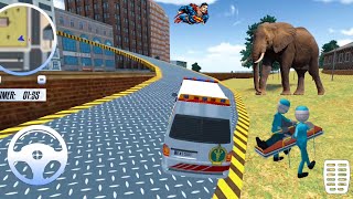 Stickman Rooftop Stunts & Roof Jumping On Impossible Tracks With Ambulance Simulator #5 screenshot 3