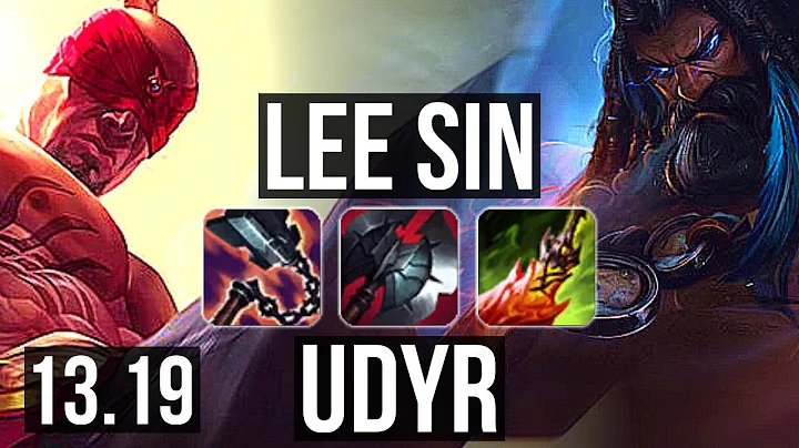 LEE SIN vs UDYR (JNG) | 6/0/15, 900+ games, 1.1M mastery, Dominating | BR Master | 13.19