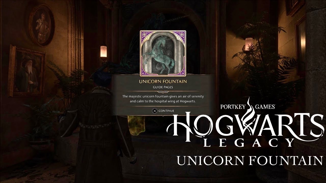 Hogwarts Legacy Unicorn Fountain Field Guide Pages YouTube