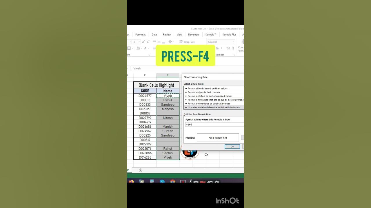 highlight-blank-cells-with-isblank-function-in-condition-formating