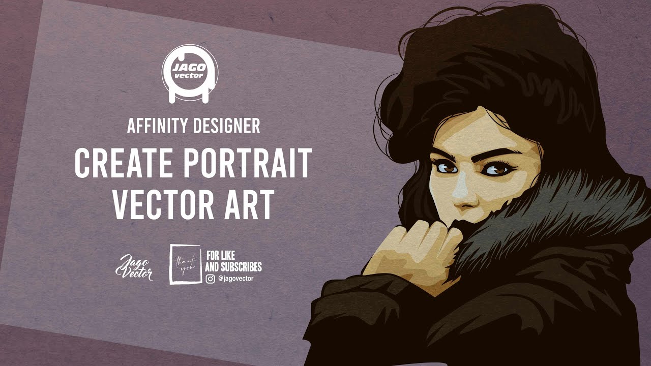CREATE PORTRAIT VECTOR ART | AFFINITY DESIGNER - YouTube