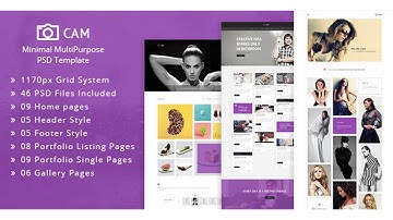 CAM | Minimal MultiPurpose PSD Template | Themeforest Website Templates and Themes