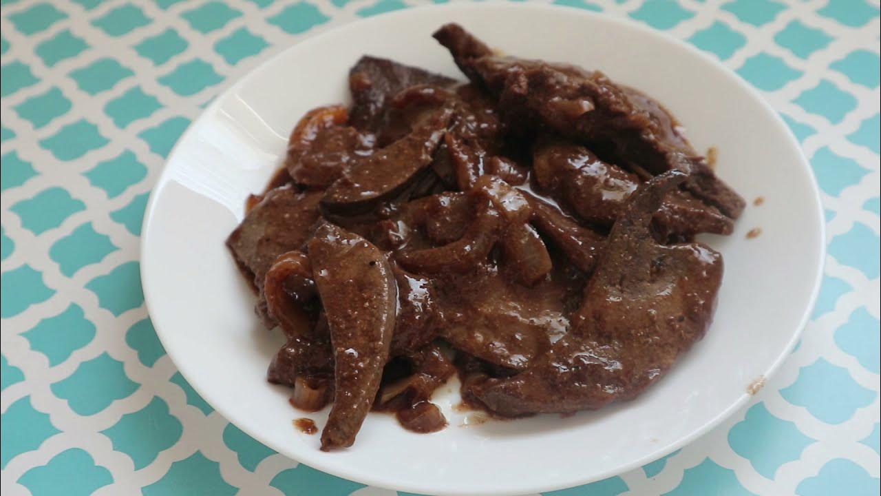 How to Cook Pork Liver Bistek by Lutong Pangbahay YouTube