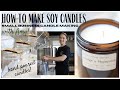 How to make soy candles  candle making business  candle making tips  candle making tutorial