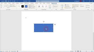 How to apply offset center shadow effect in Word