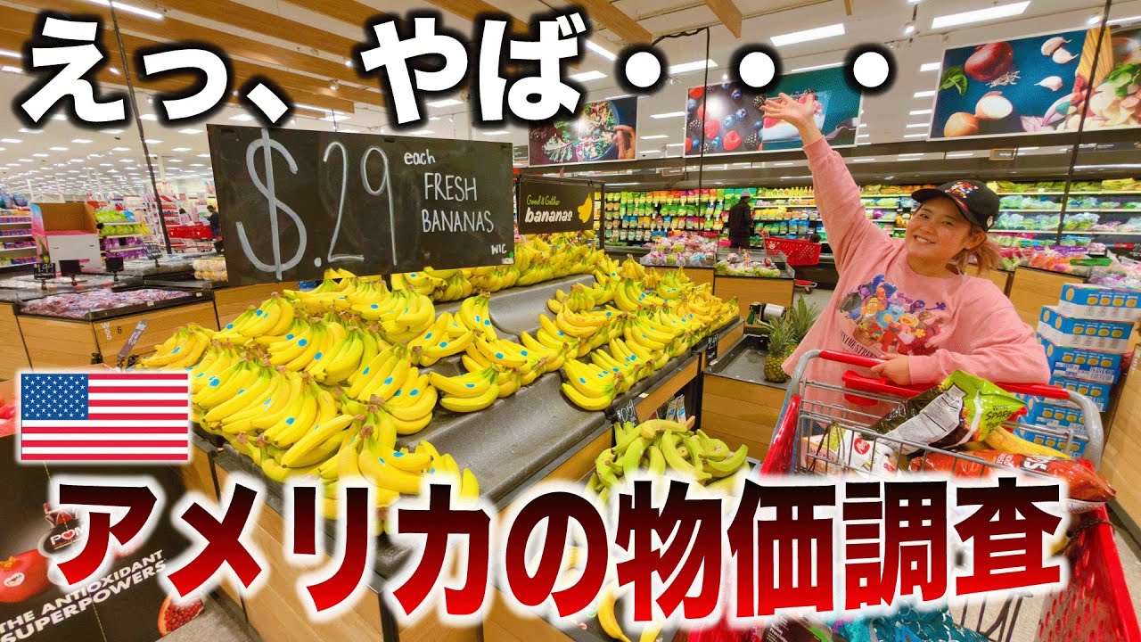 【円安の現実】アメリカのスーパーで普通に買い物したら“予想外の金額”に！今の円安はこんな感じ…