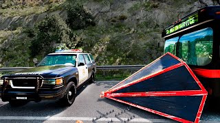 Spikes Strips Vs Cars Crash In High Speed Beamng Drive #3