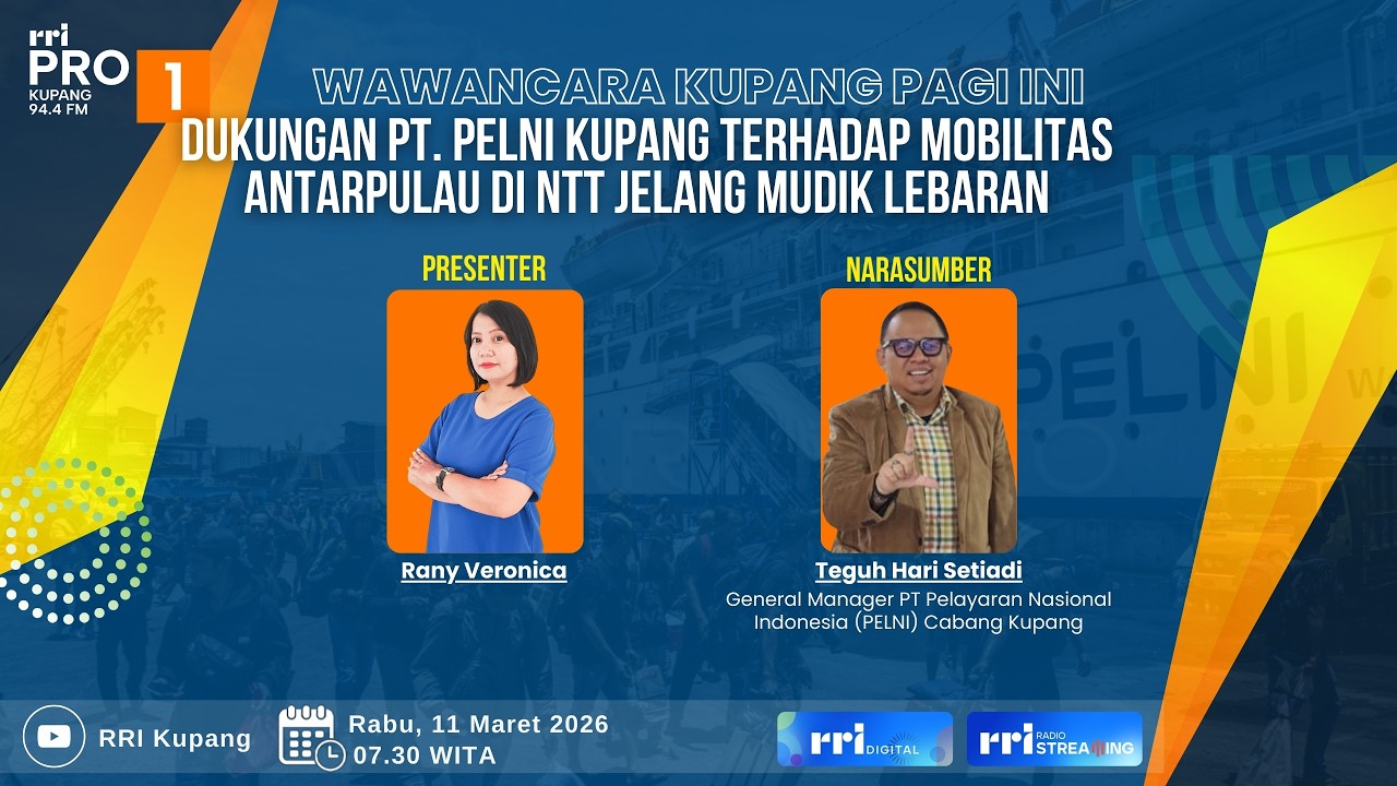 [LIVE] DUKUNGAN PT. PELNI KUPANG TERHADAP MOBILITAS ANTARPULAU DI NTT JELANG MUDIK LEBARAN