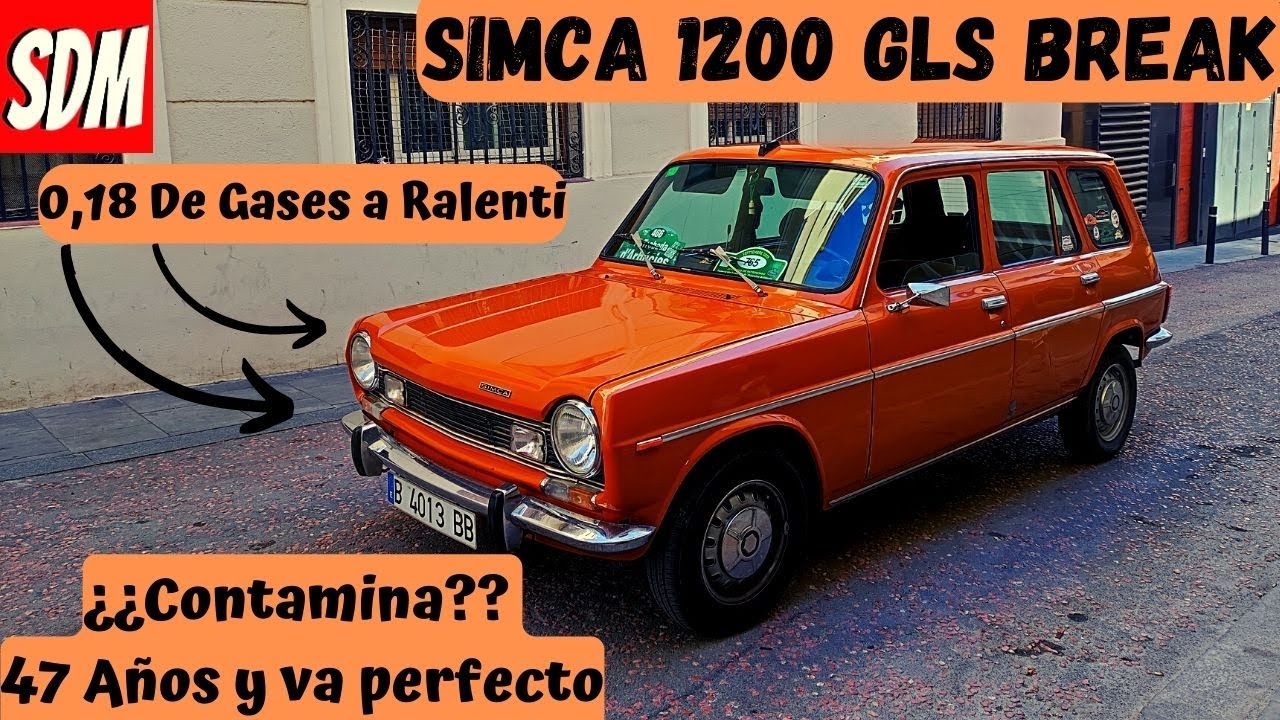 Simca 1200 gls break Contaminación nada Un clásico estupendo y un trocito de historia del automóvil