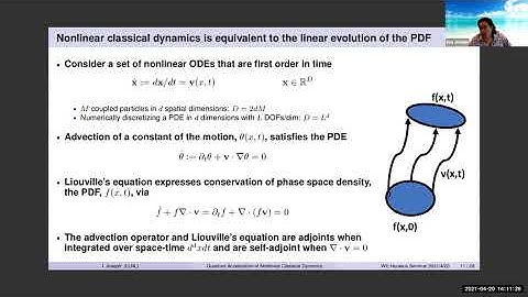 Quantum Acceleration of the Koopman Neumann Approach to Nonlinear Classical Dynamics by Ilon Joseph