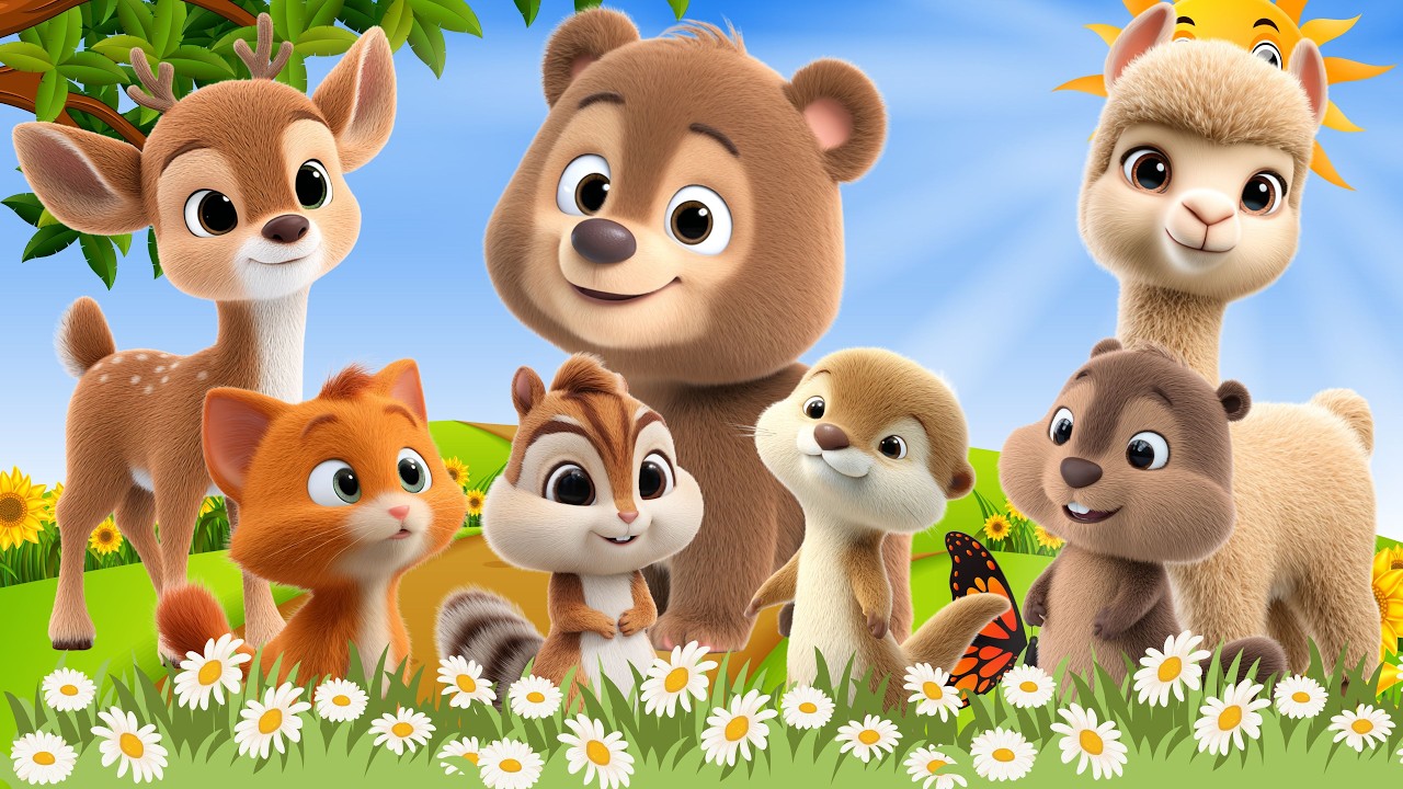 Learn Animal Sounds: Camel, Alpaca, Cat, Otter, Sika Deer,...- Animal Video