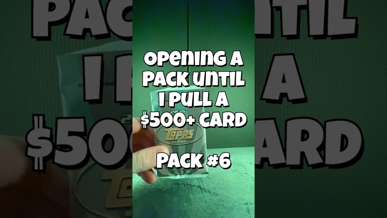 Opening Packs until I pull a $500+ Card! 💰 Pack 6! 
