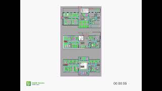 Simulation by LEGION (Bentley Systems)