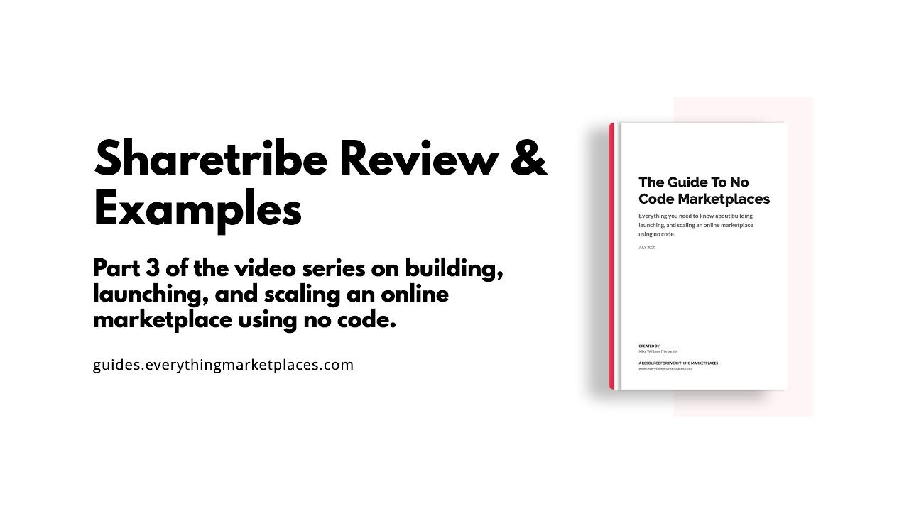 Sharetribe Review & Marketplace Examples (Part 3 The Guide To No Code Marketplaces) YouTube
