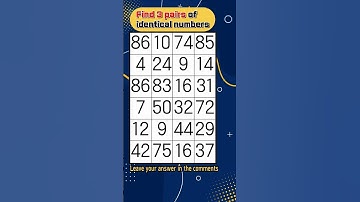 Find the duplicate numbers 341