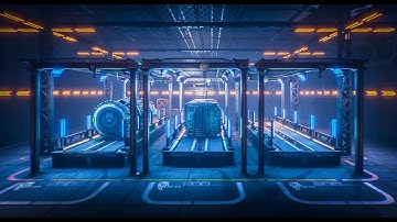 SciFi Hangar Modular Set [UE4]