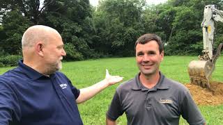 Rating the soil for possible design and installation of new septic system.