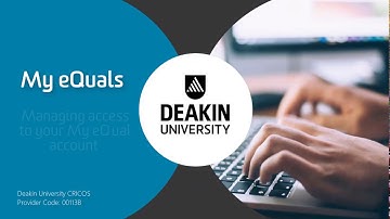 Managing your My eQuals account