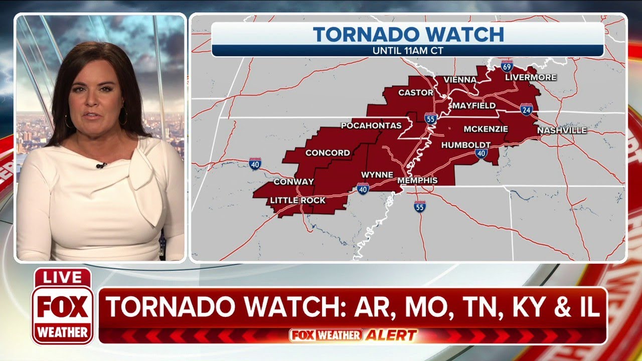 Tornado Watch issued as severe storms packing tornadoes ...