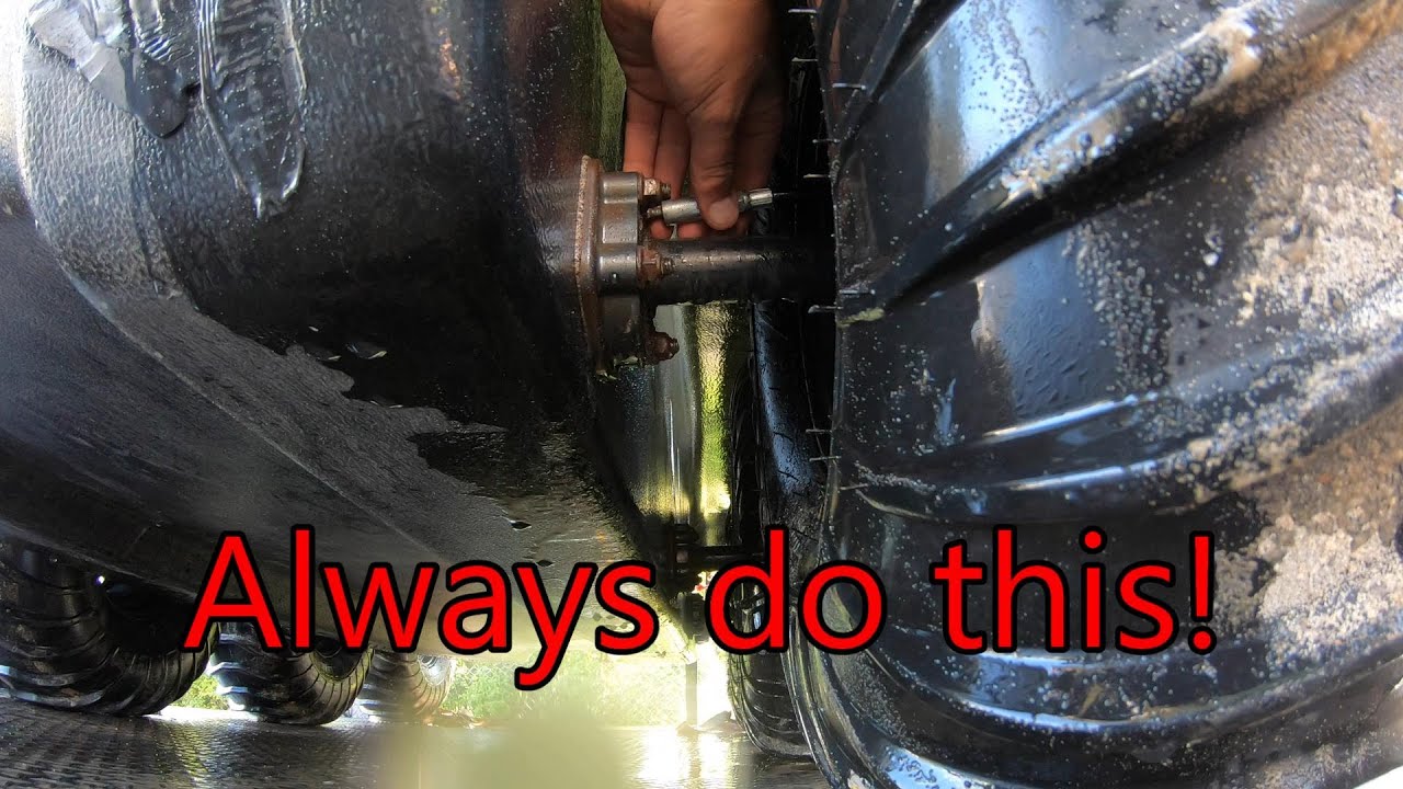 Greasing outer bearings 8x8 Argo minimum maintenance YouTube