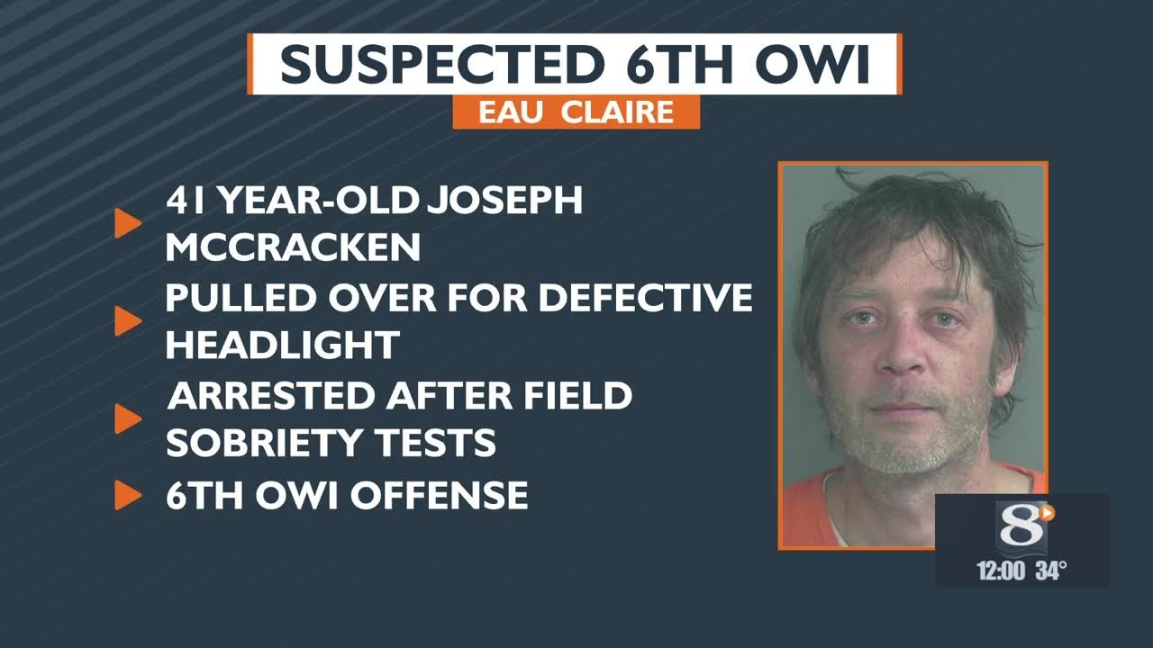 Man arrested for 6th OWI | Eau Claire - YouTube