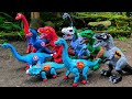 Dinosaur Jurassic World Superhero | T-rex, Brachiosaurus, Triceratops, Superman/ Spiderman eps.8