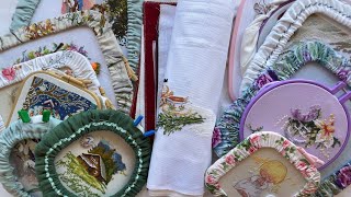 картинка: 6. Все мои начатые процессы | Август 2025 | Вышивка крестом 🌷 #вышивкакрестом  #embroidery 