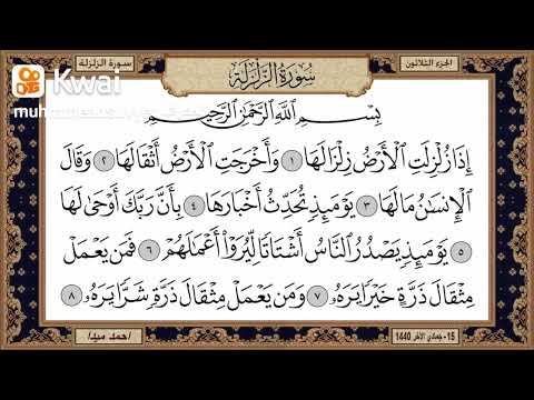 الشيخ حسن صالح سورة الزلزله 