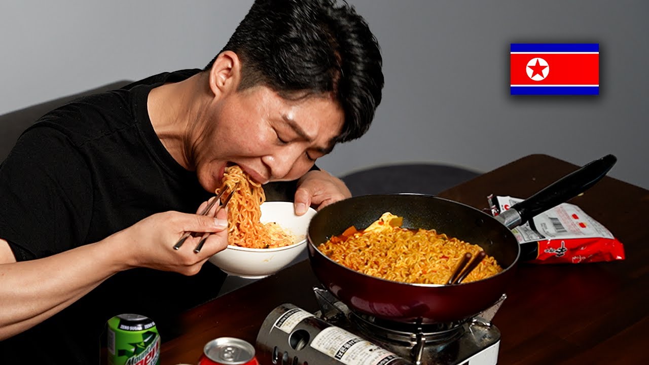 North Korean Spy tries Korean Ramyun (Emotional)