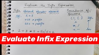 DATA STRUCTURE: Evaluate Infix Expression using Stack