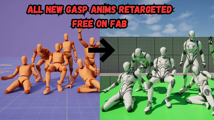 Free GASP Animations 5.7 Update Retargeted To Manny On FAB