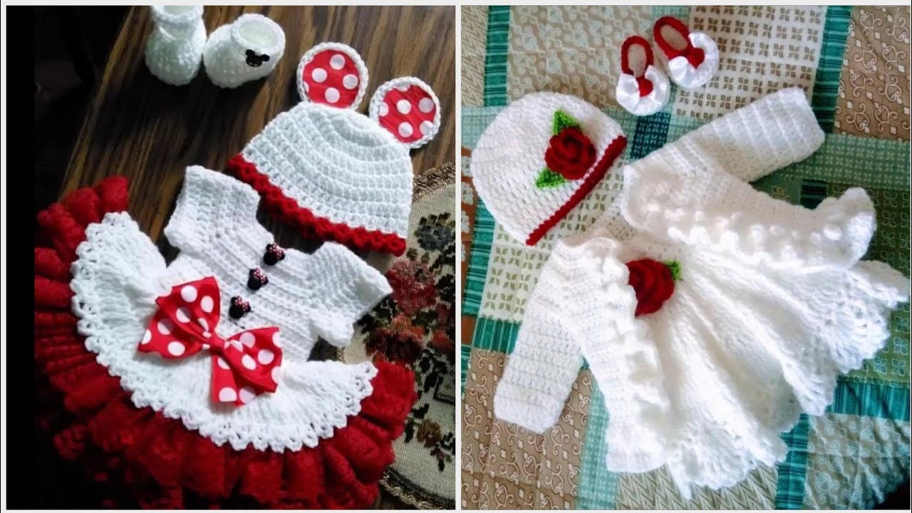 woolen crochet frock design
