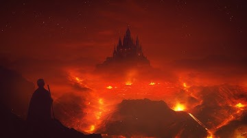 Photo manipulation The Fire Castle photoshop tutorial