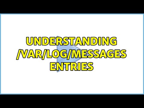 Understanding /var/log/messages entries
