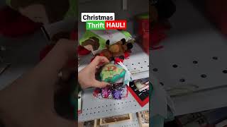 at the thrift store I found so many cute Christmas decorations! all for a great bargain! #thrifting