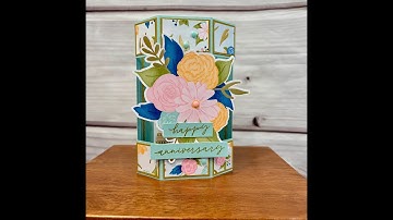 Floating Hexagon Card that fits in a Medium Envelope