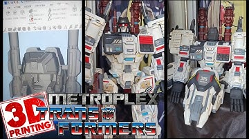 [3D Printing] 70cm Metroplex Activated By Optimus Prime To Protect Cybertron