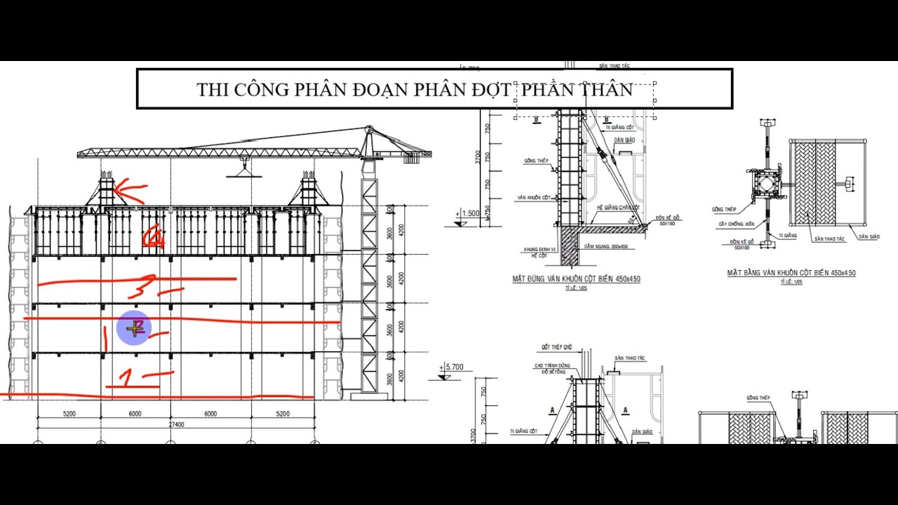 РУКОВОДСТВО ПО РАЗМЕЩЕНИЮ СТРОИТЕЛЬНЫХ ЧЕРТЕЖЕЙ ОСНОВНОЙ КОНСТРУКЦИИ, РАЗРЕЗОВ И ЭТАПОВ СТРОИТЕЛЬ...