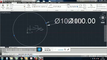 AutoCAD Tutorial - Lesson - 1 - Basic Commands, Dimension, line & Circle