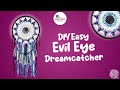 Evil Eye dreamcatcher Style 1 #homedecor  #crochet #stepbysteptutorial #evileyedreamcatcher